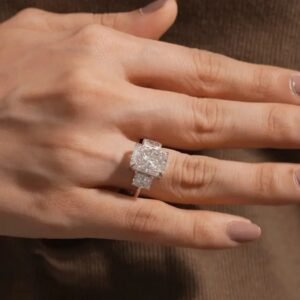 5 Carat Radiant Cut Diamond Ring
